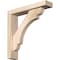 Ekena Millwork Olympic Block Smooth Bracket w/ Offset Brace, Douglas Fir, 3 1/2"W x 16"D x 16"H BKT0402X16X16OLY05SDF - alternate 1